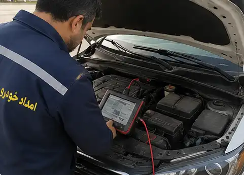 قبل از امداد: تعمیر اساسی برق و استارت در محل در  مراغه
